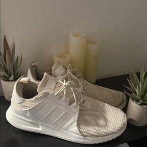 adidas Cream Mesh Low-Top Sneakers